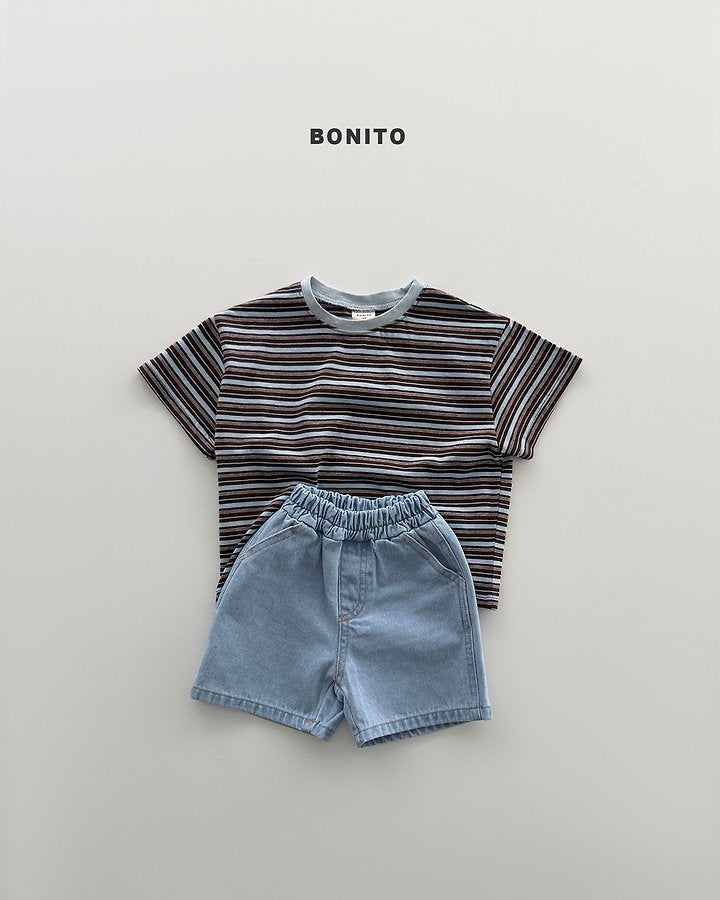 2026 Bonito Summer - uni stripe color tee