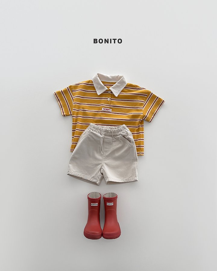 2026 Bonito Summer - sierre stripe collar tee