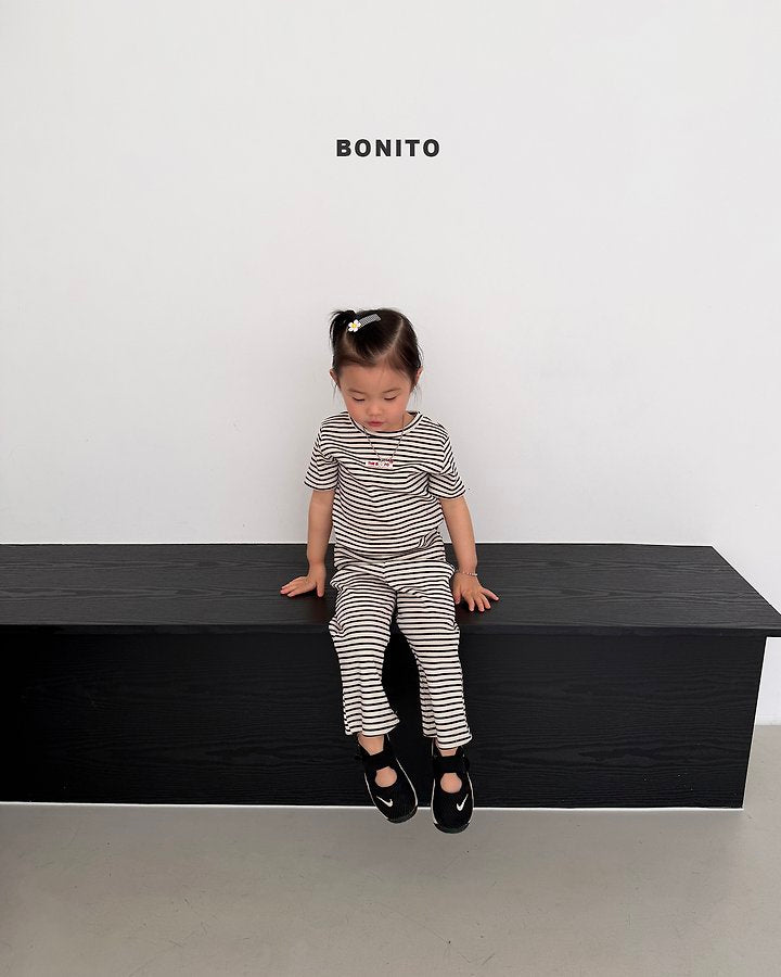 2026 Bonito Summer - slim stripe set 🖤
